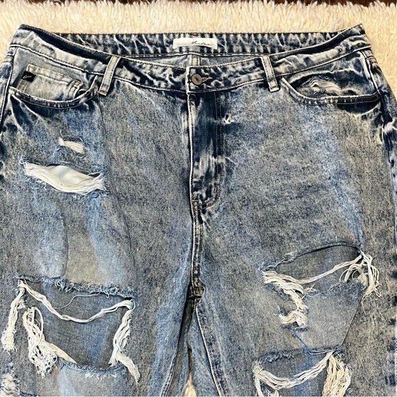 KanCan Jeans Womens Plus 16w Ripped Destroyed Frayed Hem Ankle Skinny Stretch - Picture 5 of 9